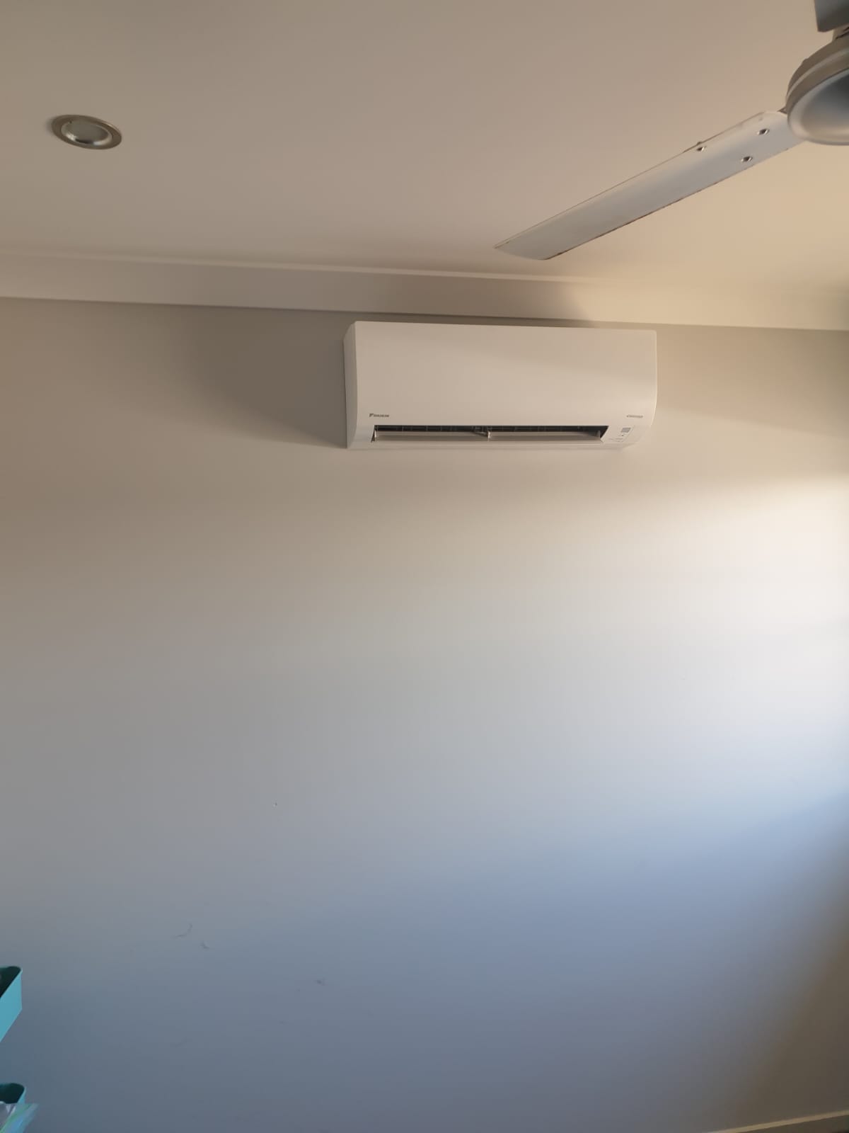 Daikin split system indoor unit — residential install